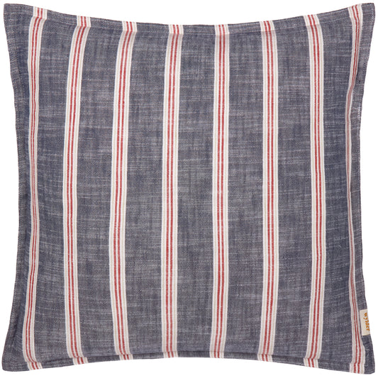 ABERSOCH STRIPE 50X50 CUSHION CASE REGATTA RED