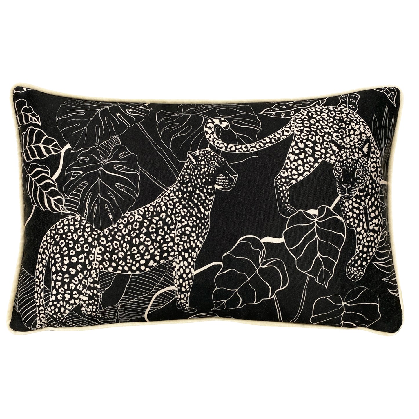 AURORA 30X50 CUSHION CASE BLUSH/BLACK