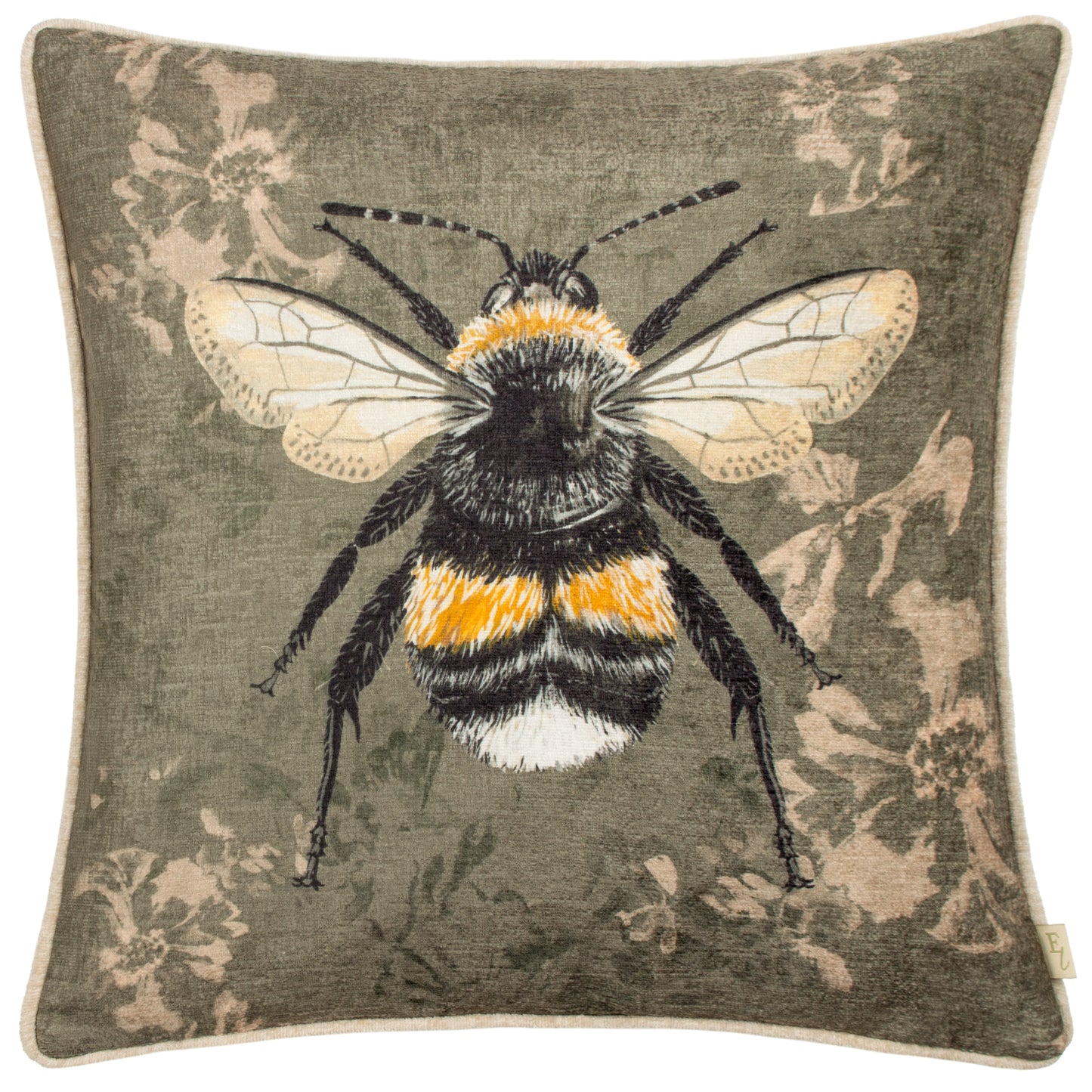 AVEBURY BEE 43X43 CUSHION CASE SAGE