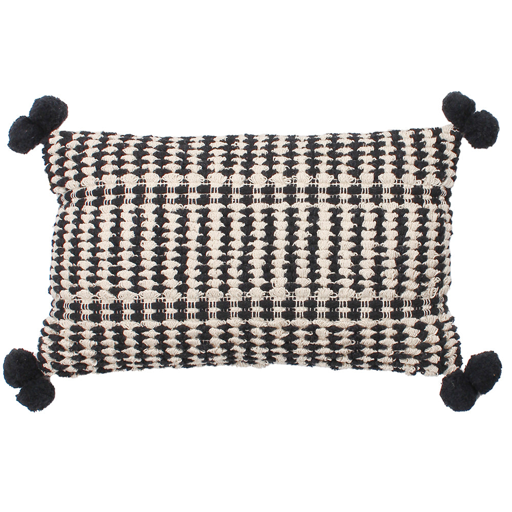 AYAAN 30X50 CUSHION CASE BLACK