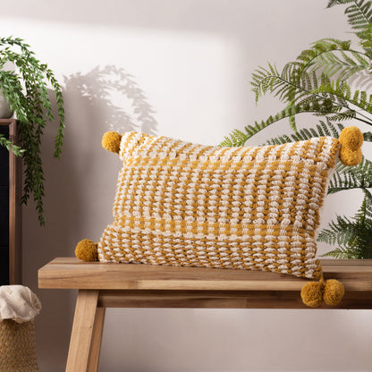AYAAN 30X50 CUSHION CASE MUSTARD