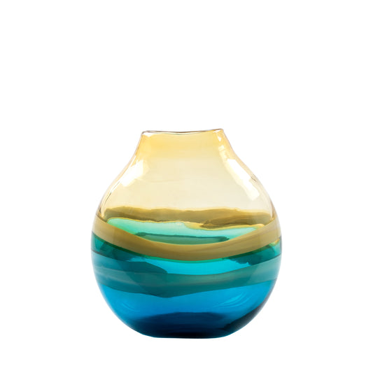 BALIN GLASS VASE AQUA