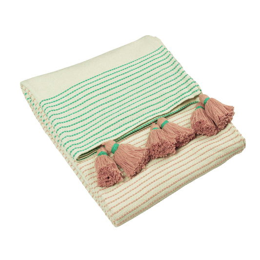 BANDA 125X150 THROW MINT/PINK