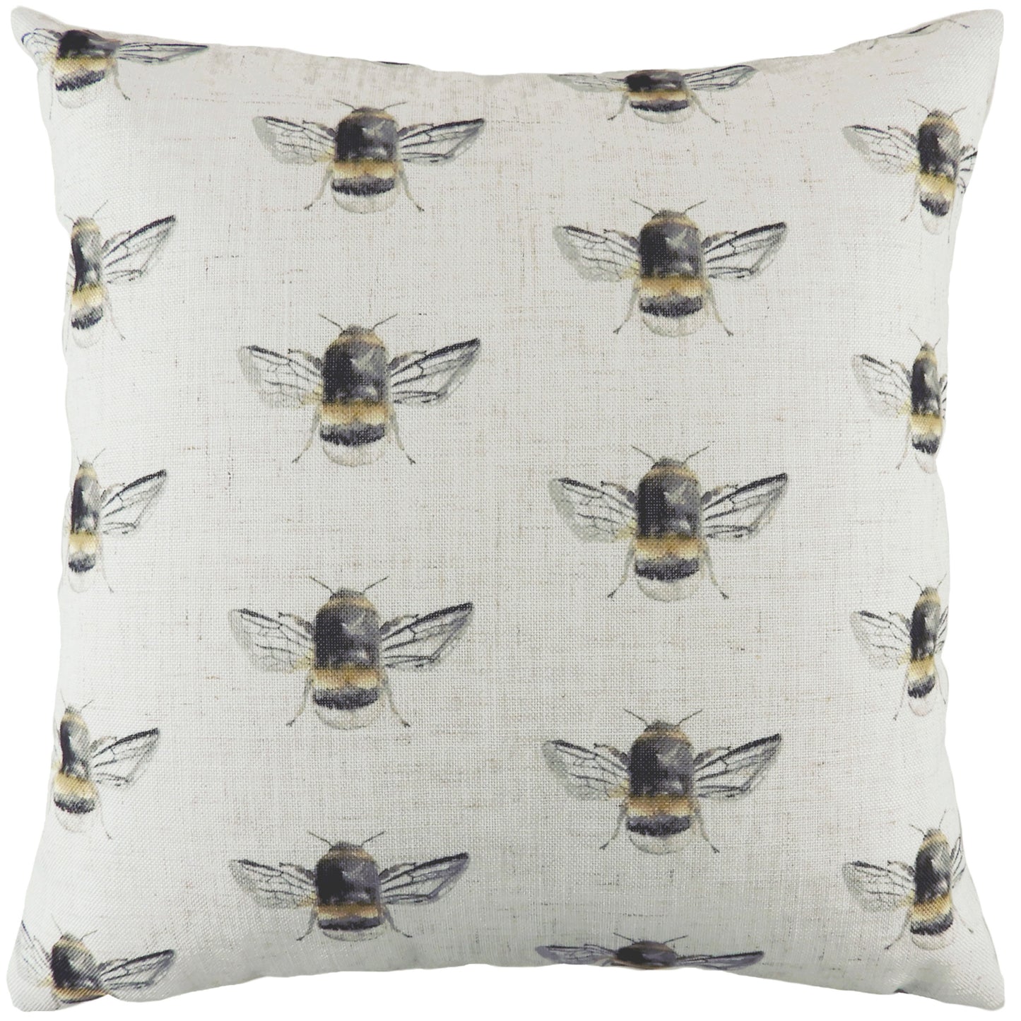 BEE HAPPY REPEAT 43X43 C/CASE WHITE