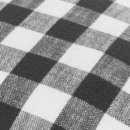 BARTON CHECK 45X45 CUSHION CASE BLACK