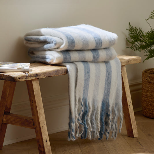 BEECHWOOD 140X180 THROW SKY BLUE