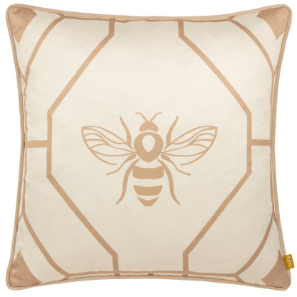 BEE DECO 43X43 CUSHION CASE CHAMPAGNE