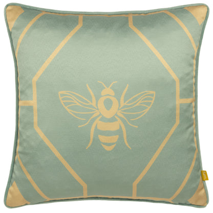 BEE DECO 43X43 CUSHION CASE EAU DE NIL