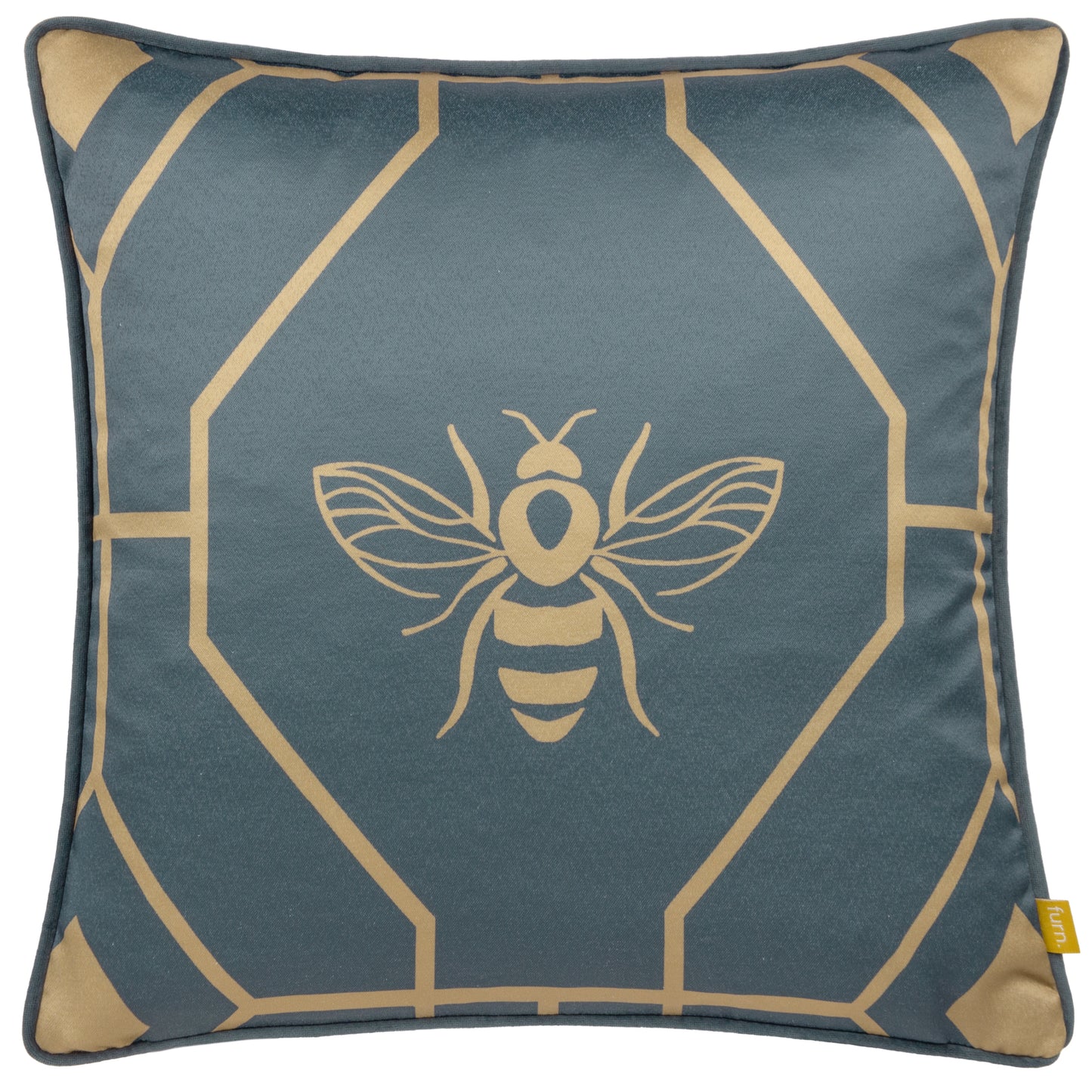 BEE DECO 43X43 CUSHION CASE FRENCH BLUE