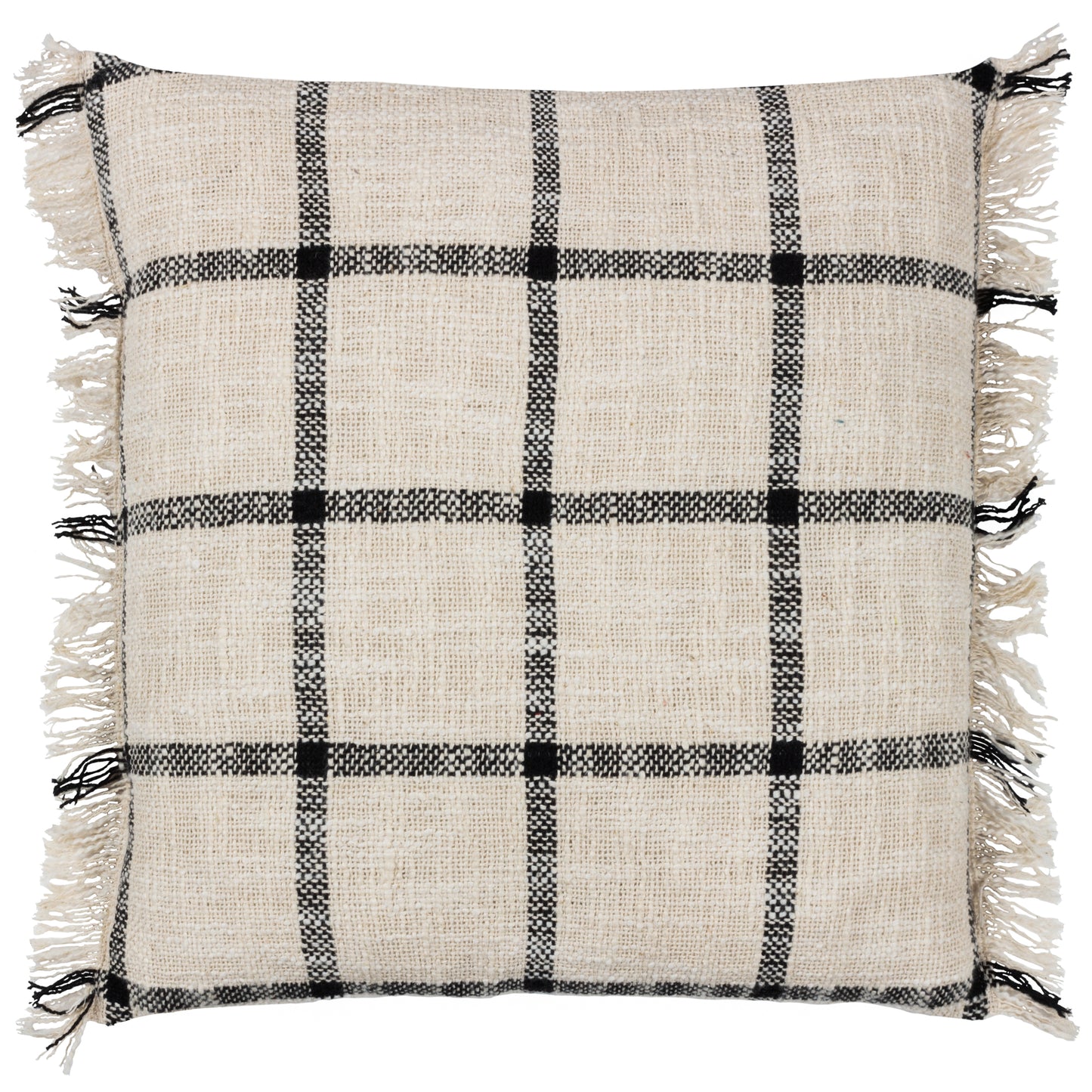 BENI 45X45 CUSHION CASE NATURAL/BLACK