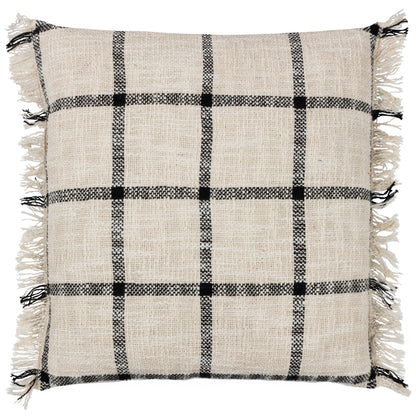 BENI 45X45 CUSHION CASE NATURAL/BLACK