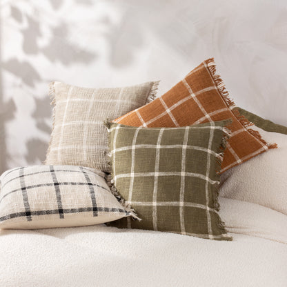 BENI 45X45 CUSHION CASE STONE/NATURAL