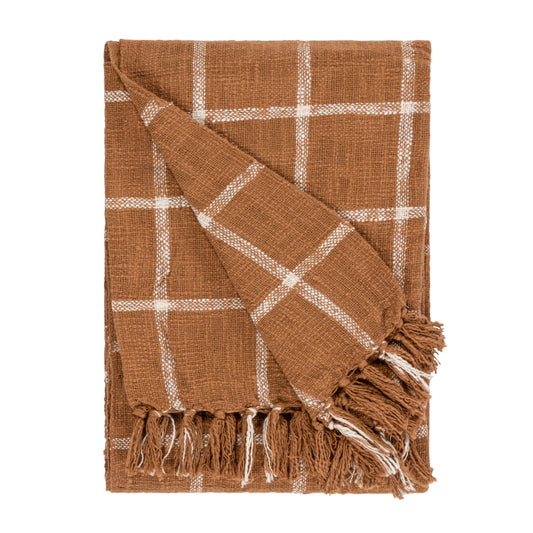 BENI 130X180 THROW GINGER/NATURAL