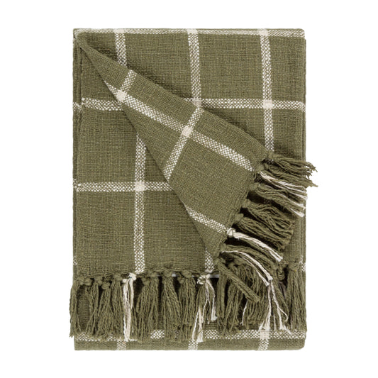 BENI 130X180 THROW MOSS/NATURAL