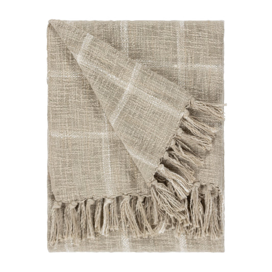 BENI 130X180 THROW STONE/NATURAL