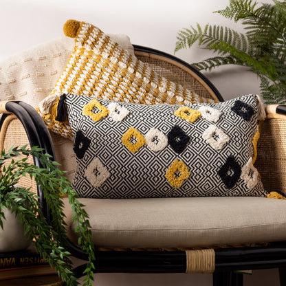 BENJI 30X50 CUSHION CASE BLACK/OCHRE