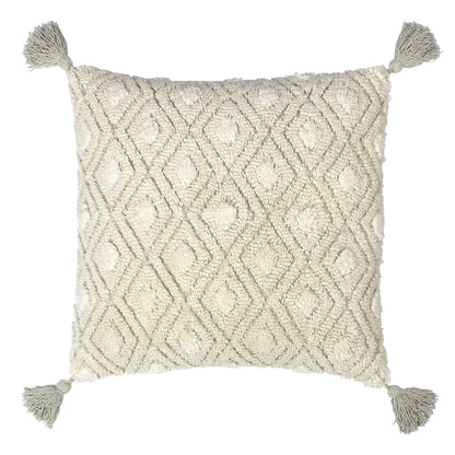 BERBERA 45X45 CUSHION COVER NATURAL/TAUPE