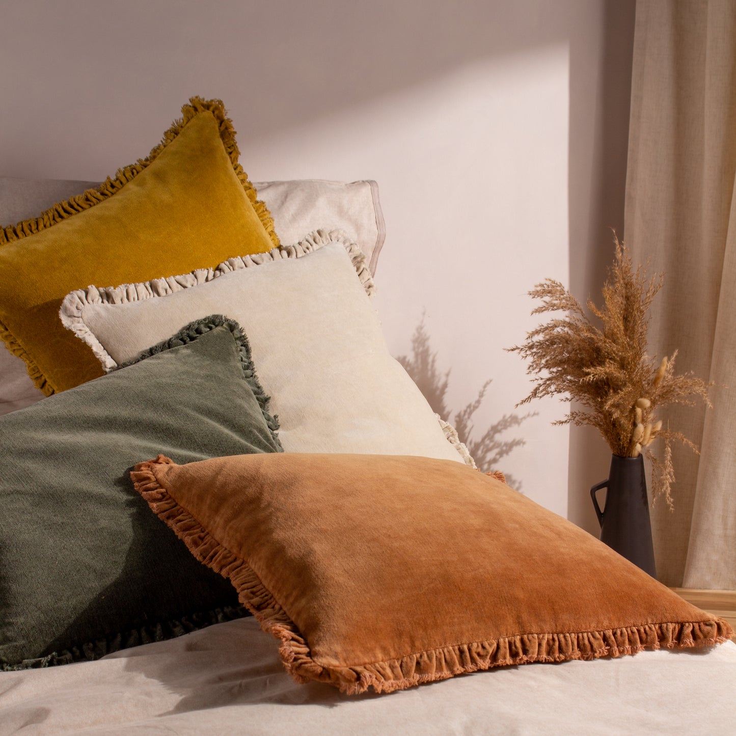 BERTIE 45X45 CUSHION CASE MOSS
