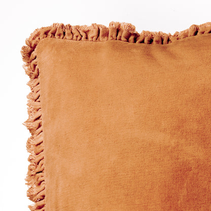 BERTIE 45X45 CUSHION CASE RUST