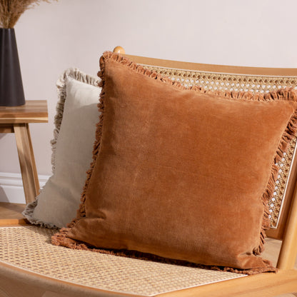 BERTIE 45X45 CUSHION CASE RUST