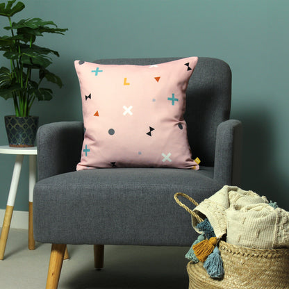 BITSA 43X43 CUSHION CASE BLUSH