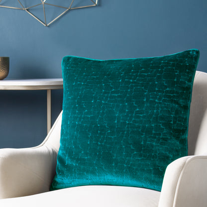 BLOOMSBURY 50X50 CUSHION CASE TEAL