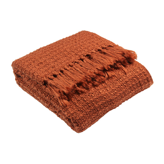 BODEN 150X200 THROW B/ORANGE
