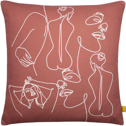 BODYART 43X43 CUSHION CASE CLAY RED