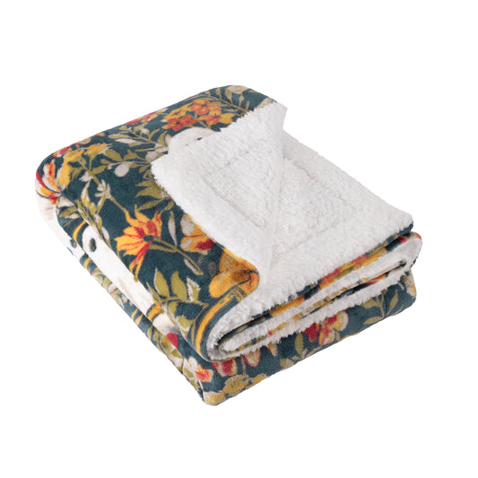 BOOTANICAL 130X180 SHERPA THROW MULTI