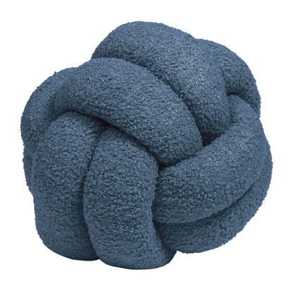BOUCLE KNOT 30X30 FILLED CUSHION BLUE
