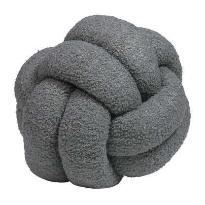 BOUCLE KNOT 30X30 FILLED CUSHION CHARCOAL