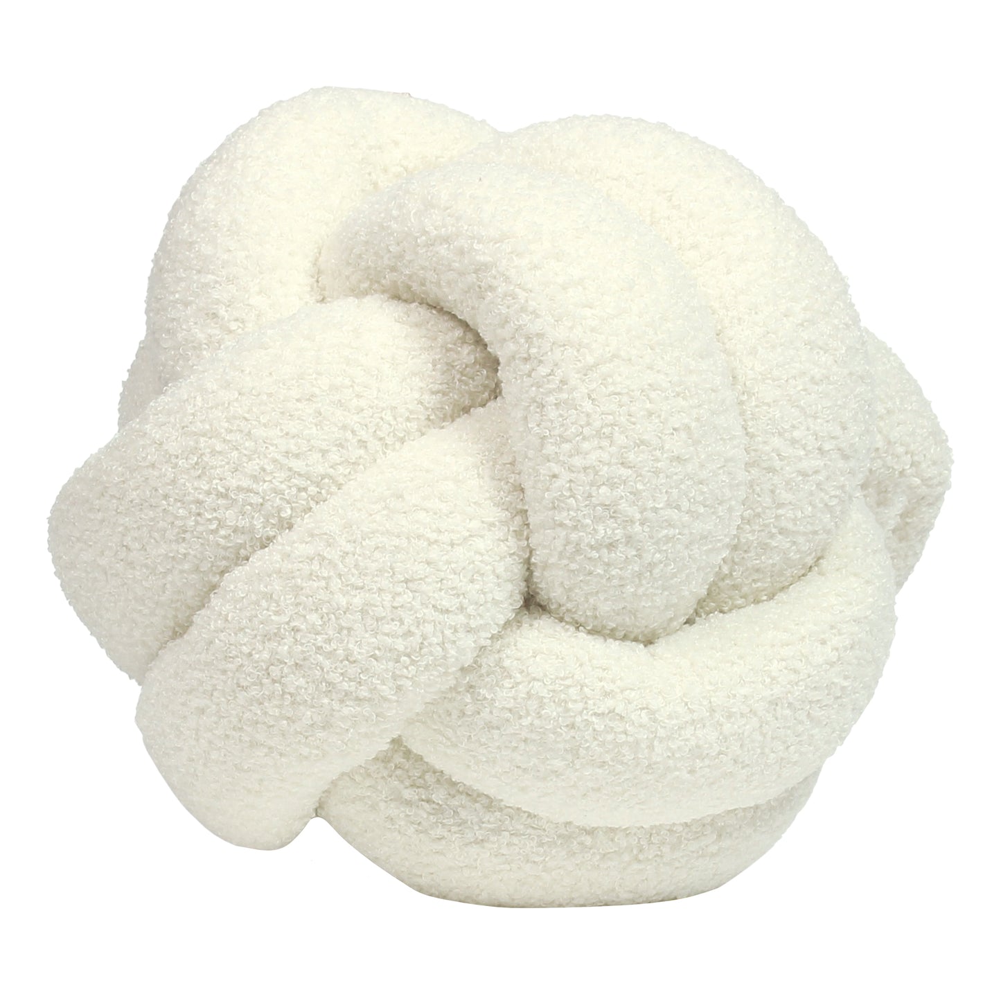 BOUCLE KNOT 30X30 FILLED CUSHION ECRU