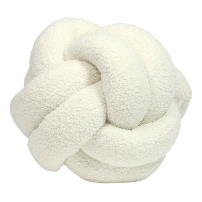 BOUCLE KNOT 30X30 FILLED CUSHION ECRU