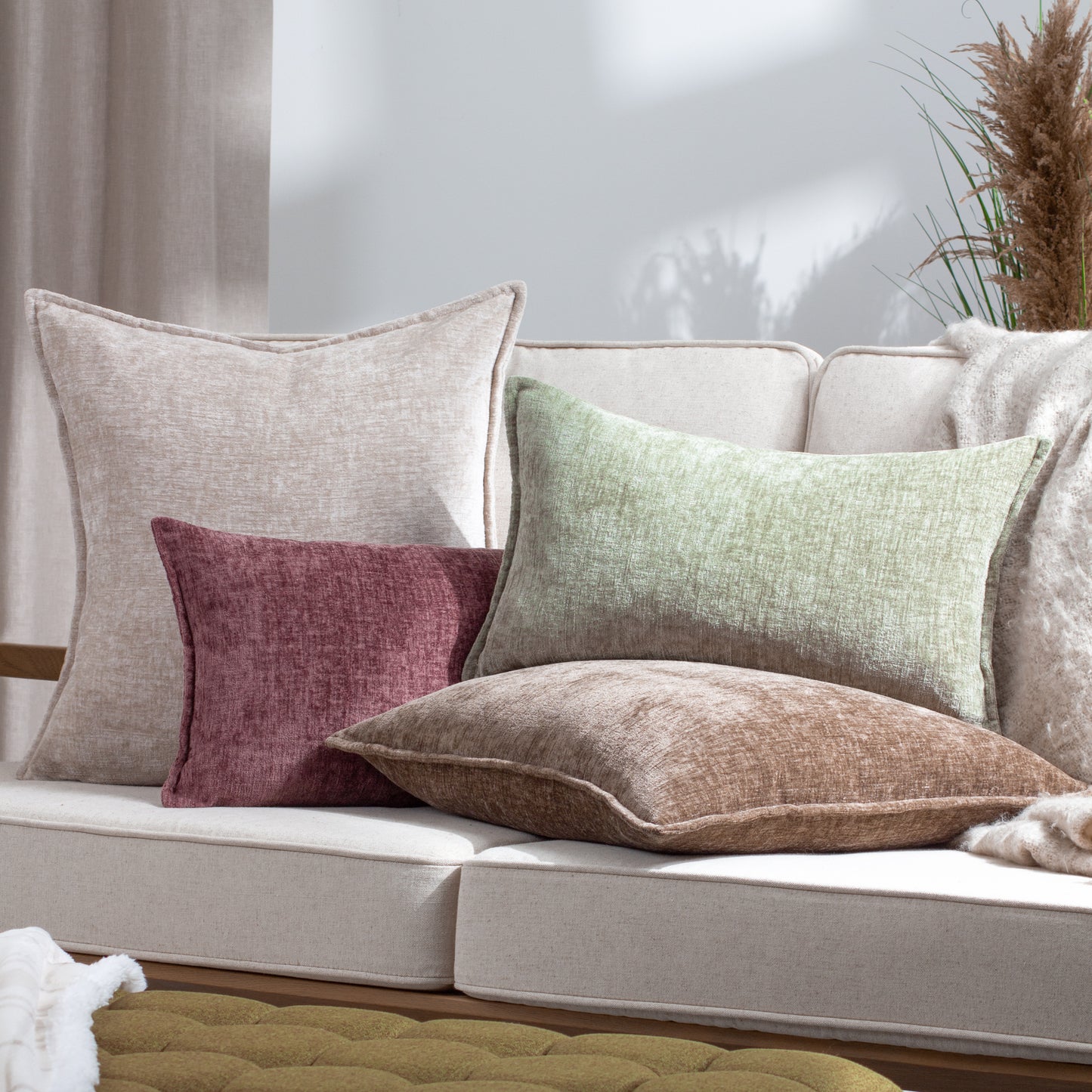 BUXTON 30X50 CUSHION CASE HEATHER