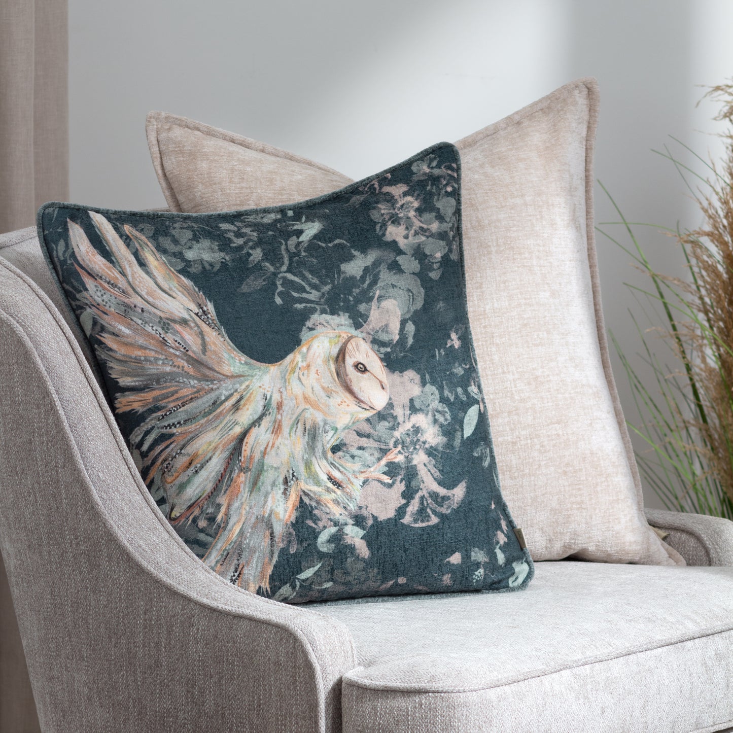 BUXTON 50X50 CUSHION CASE CREAM
