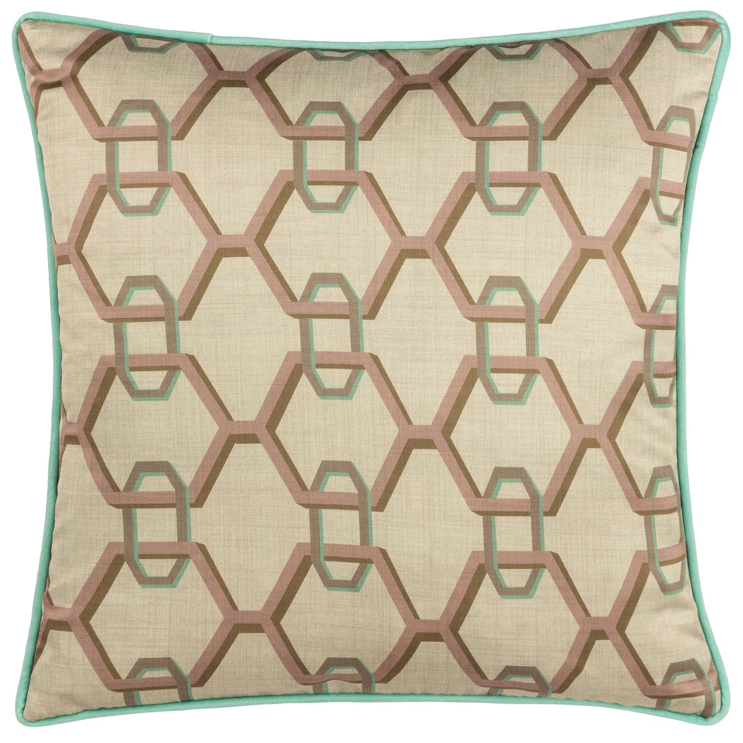 CARNABY CHAIN 45X45 CUSHION CASE IVORY