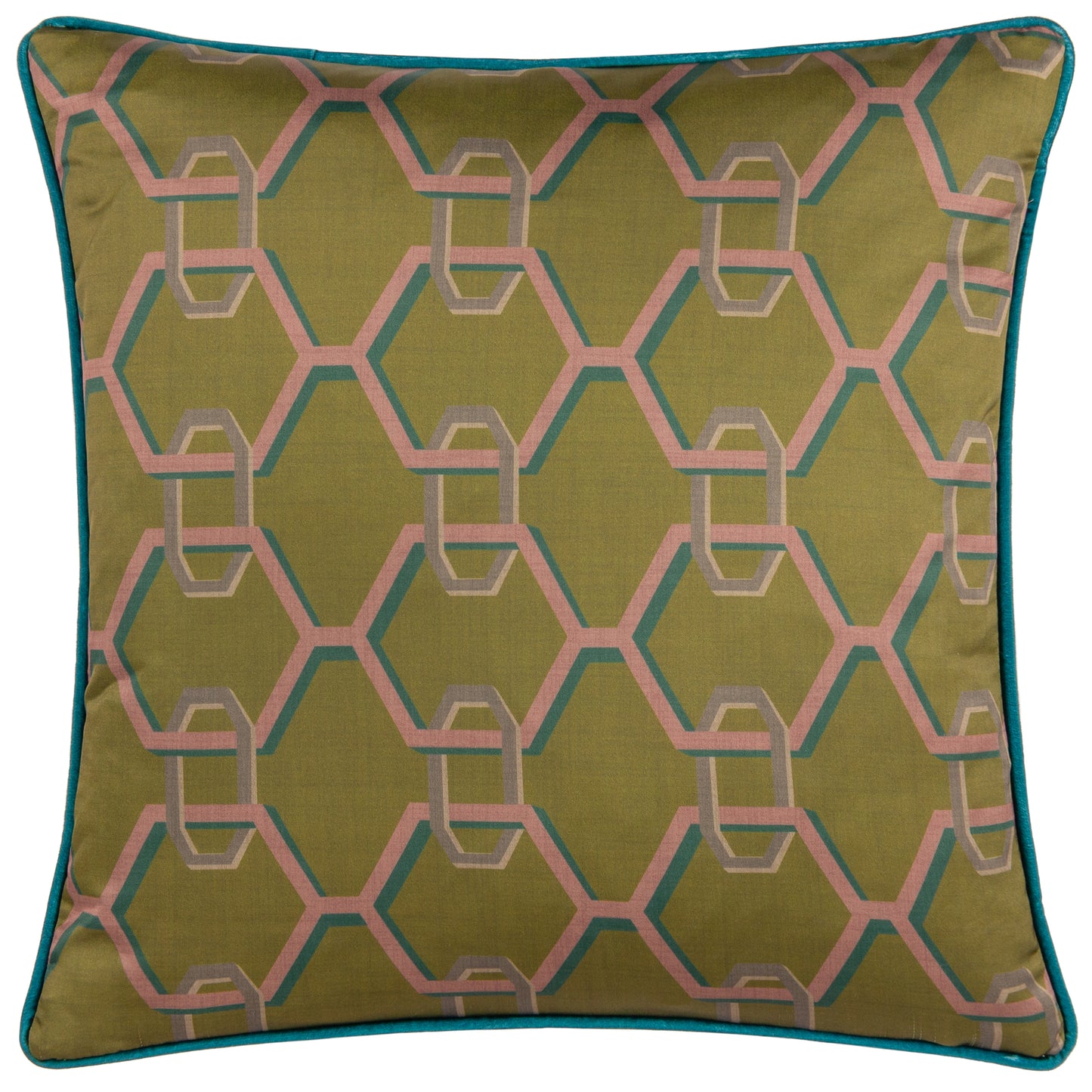 CARNABY CHAIN 45X45 CUSHION CASE OLIVE