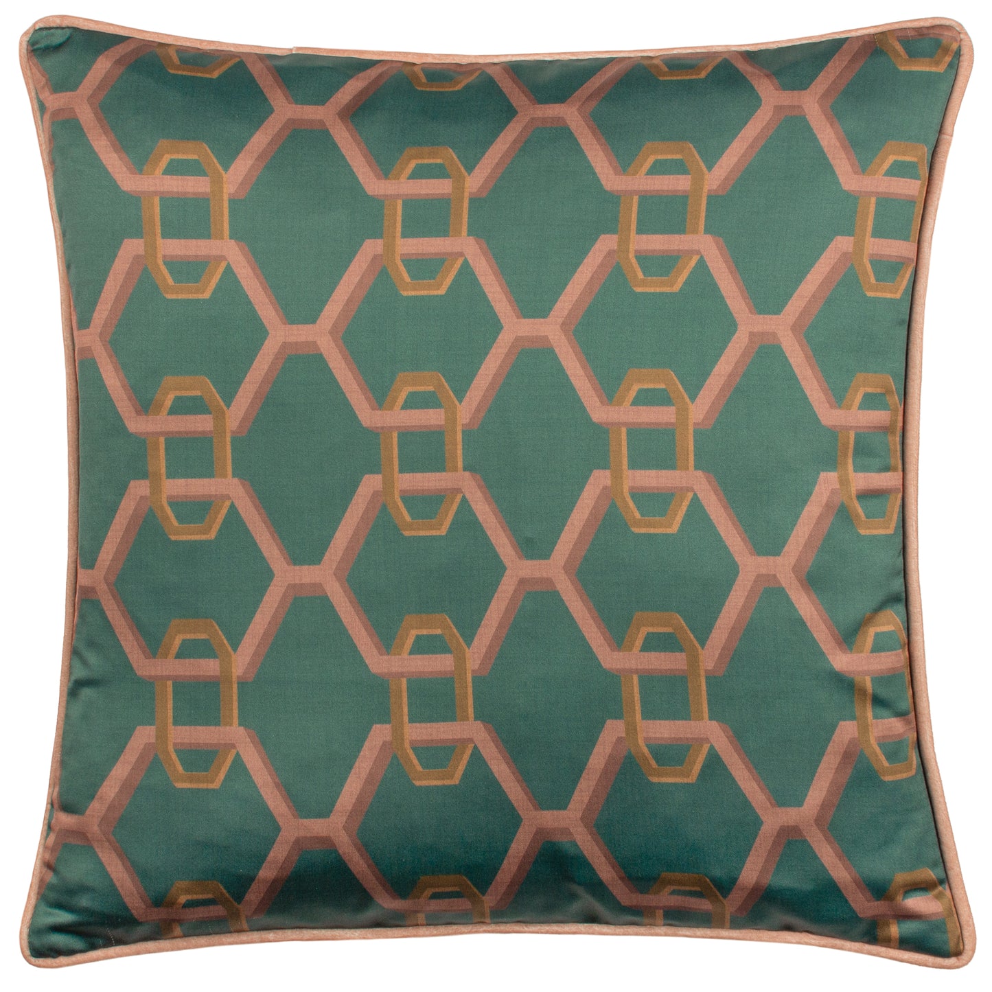 CARNABY CHAIN 45X45 CUSHION CASE TEAL