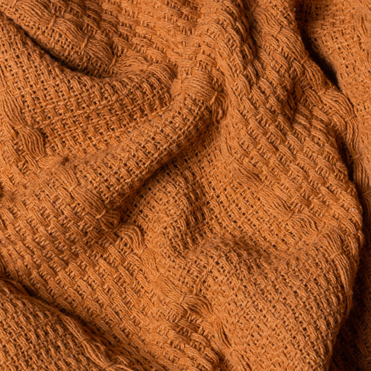 CALICHE WOVEN THROW 130X180 GINGER