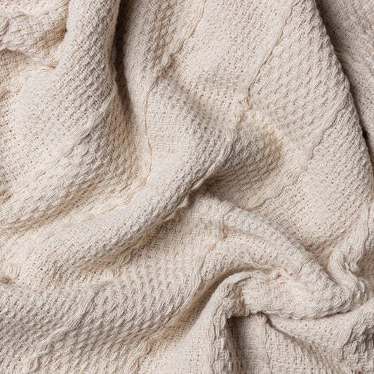 CALICHE WOVEN THROW 130X180 NATURAL