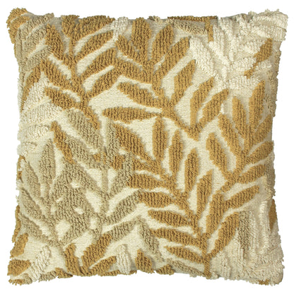 CALIKO 45X45 CUSHION COVER NATURAL/OCHRE