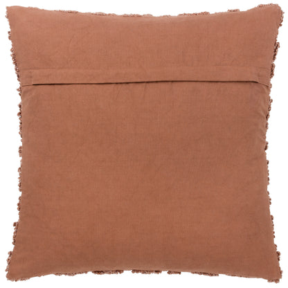 CALVAY 50X50 CUSHION CASE BAKED EARTH