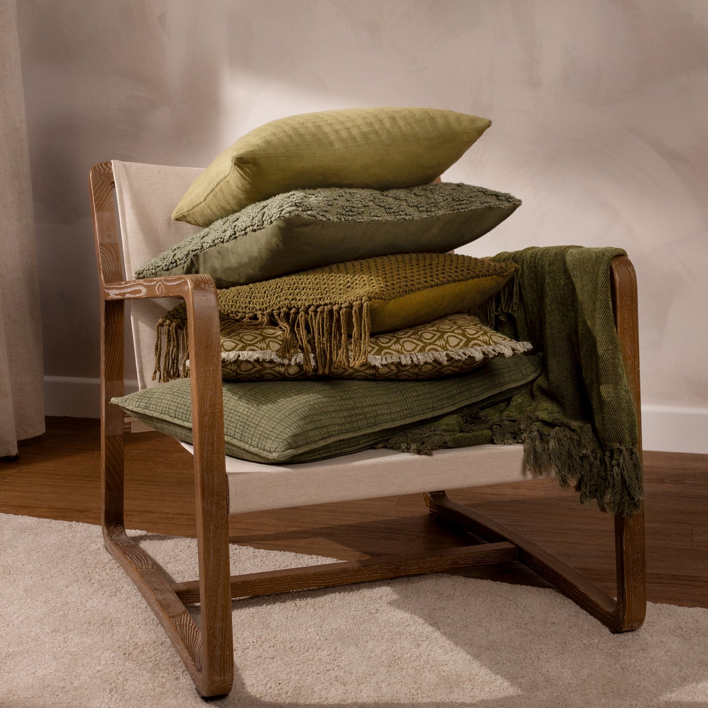 CALVAY 50X50 CUSHION CASE LICHEN