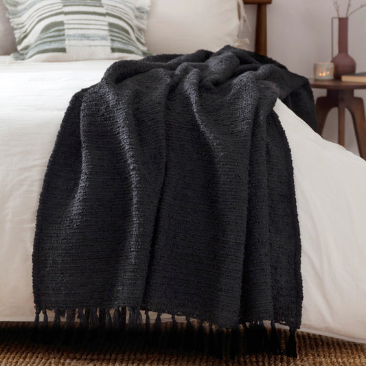 CANDAR 130X170 THROW BLACK