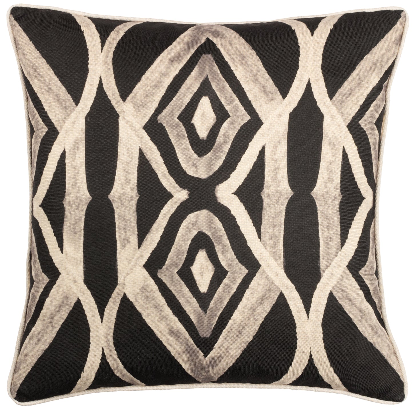 CAPE IKAT 50X50 CUSHION CASE BLACK