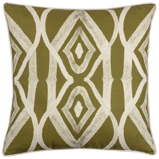 CAPE IKAT 50X50 CUSHION CASE MOSS