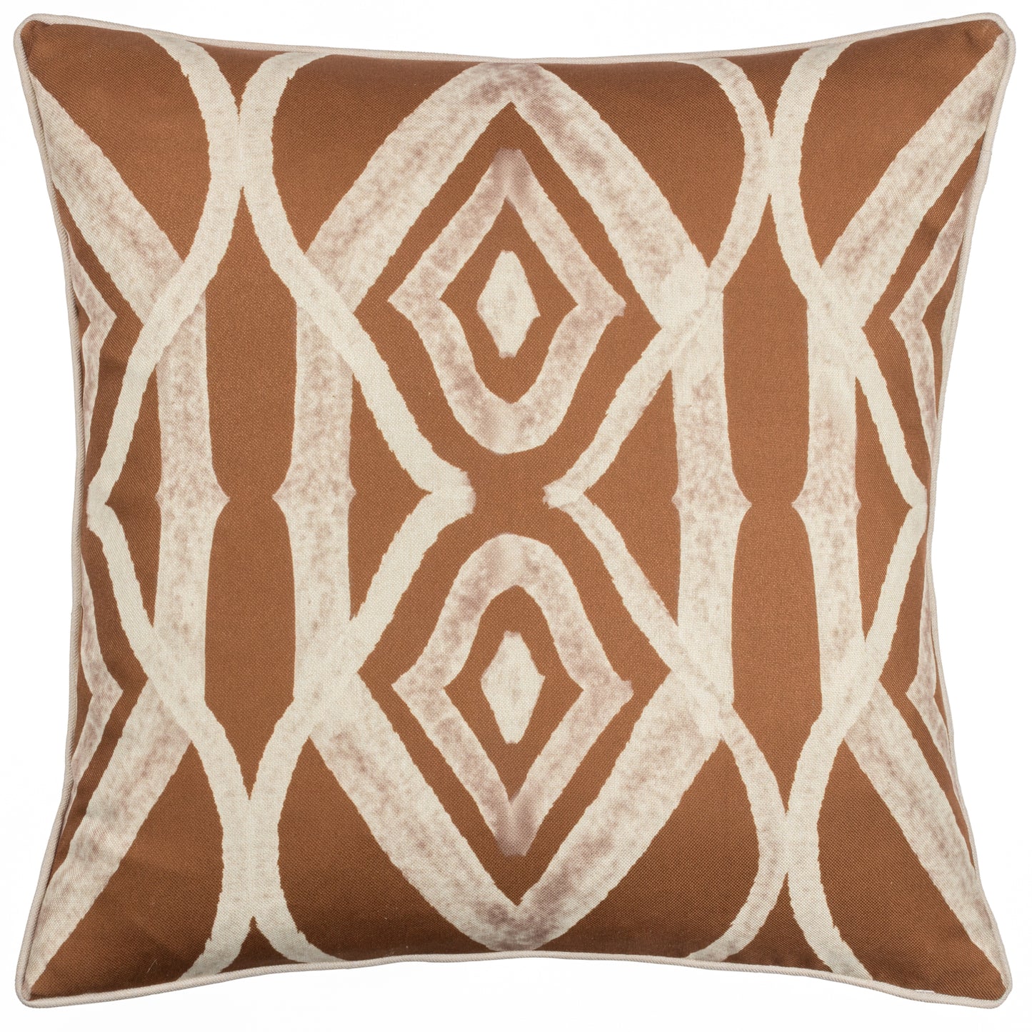 CAPE IKAT 50X50 CUSHION CASE RUST