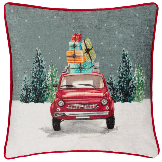 CAR SCENE 43X43 CUSHION CASE MULTI