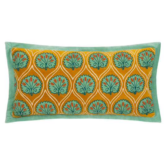 CASA 30X60 CUSHION CASE OCHRE/MARINE