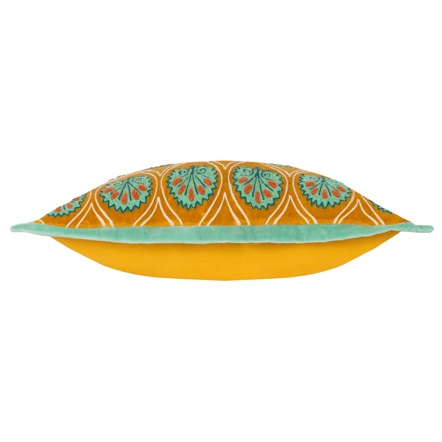 CASA 30X60 CUSHION CASE OCHRE/MARINE